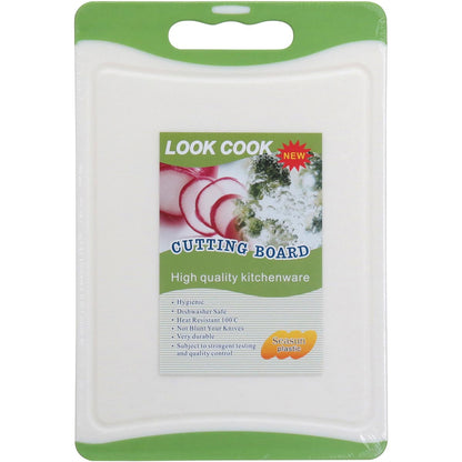 Tábua Culinária Antiderrapante Plástica Verde 36x25cm