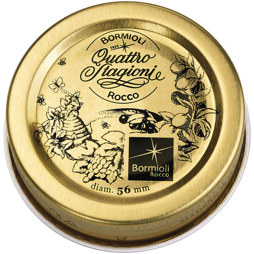 Tampa de Pote Hermética Bormioli Rocco Qstagioni Metal Dourada 1,6cm