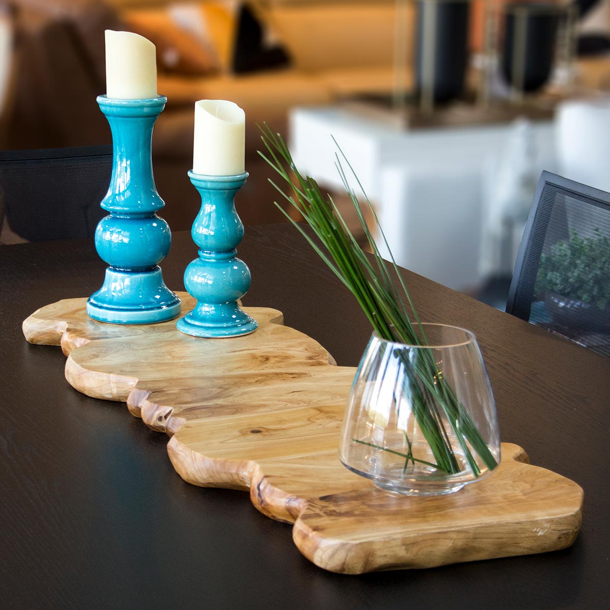 Tábua para Servir Madeira Natural 101x36cm - Wood