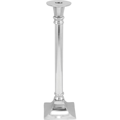 Castiçal Alumínio Prata Home&Co Komal 36x10x10cm Decorativo