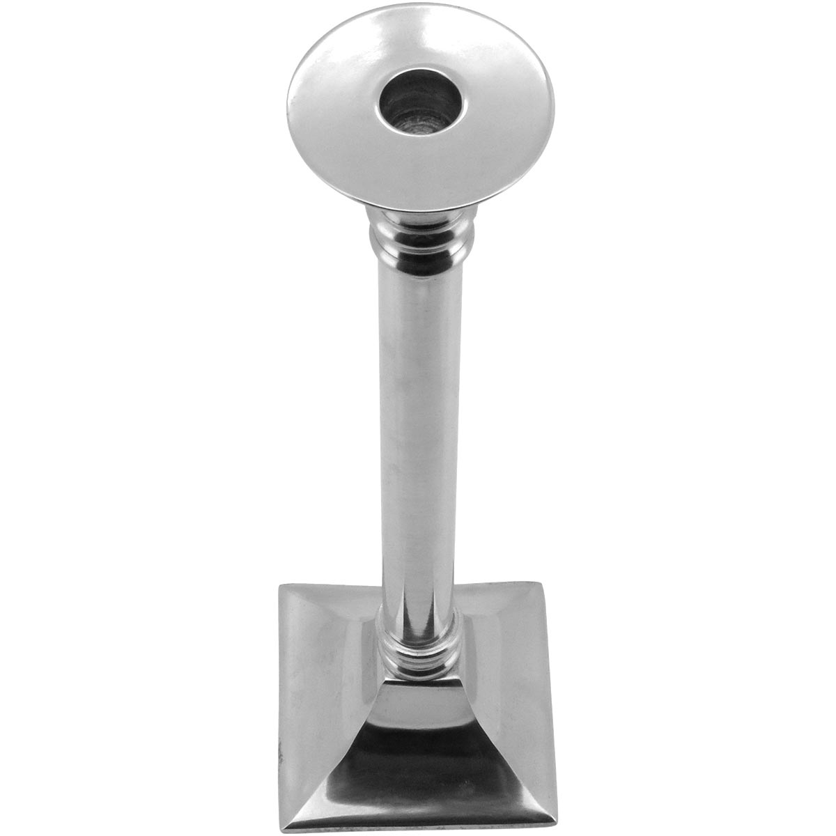 Castiçal Alumínio Prata Home&Co Komal 36x10x10cm Decorativo