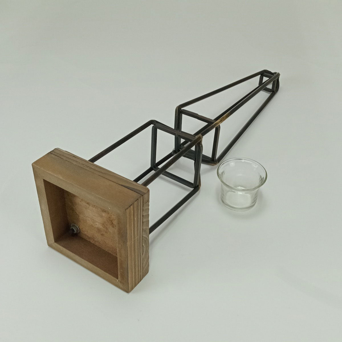 Castiçal Metal Preto Sídon 51cm para Velas - Decoração Elegante