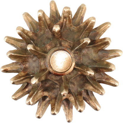 Castiçal Barroco em Resina Bronze 11x12x12cm para Decoração