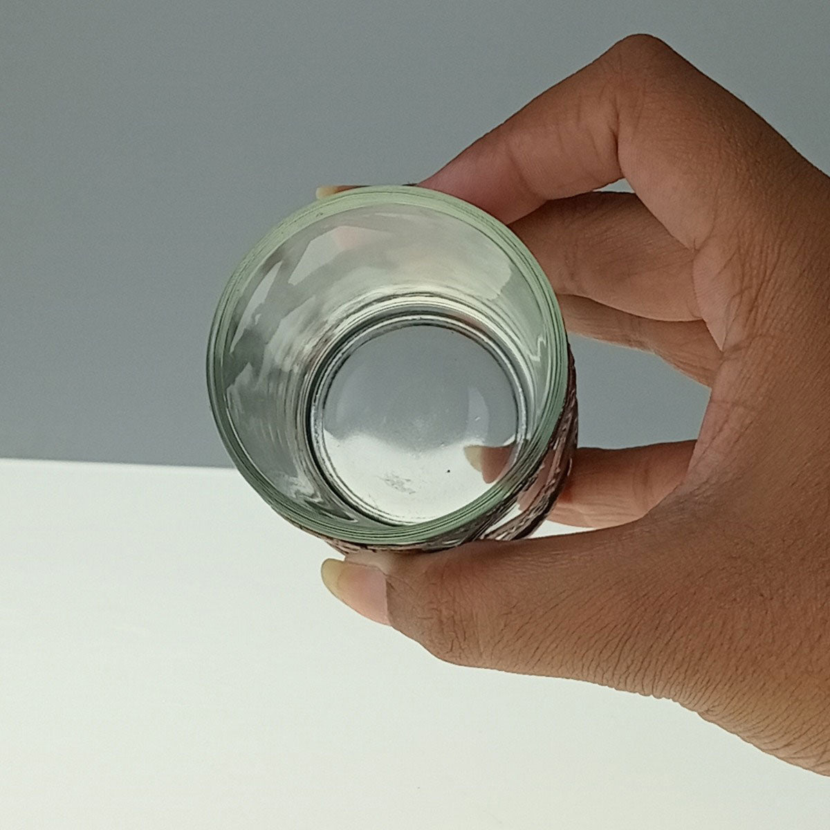 Castiçal de Metal Cobre Barton 7x6x6cm para Decoração Elegante