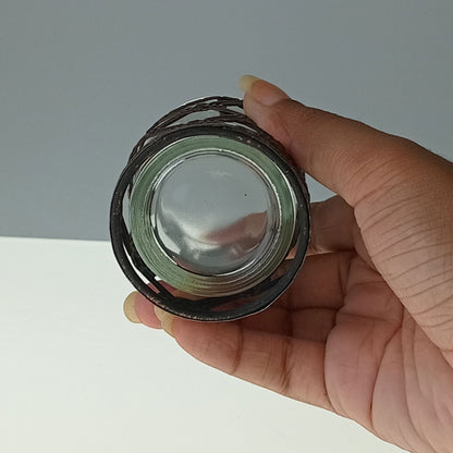 Castiçal de Metal Cobre Barton 7x6x6cm para Decoração Elegante