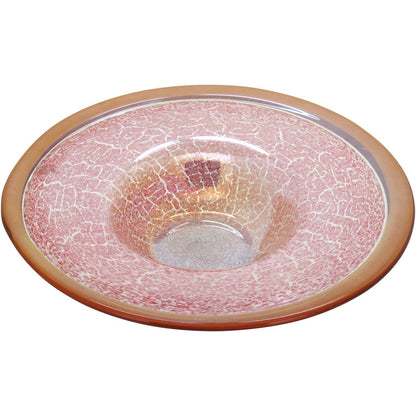 Centro de Mesa Vidro Vermelho Glorie 8x35x35cm Decorativo