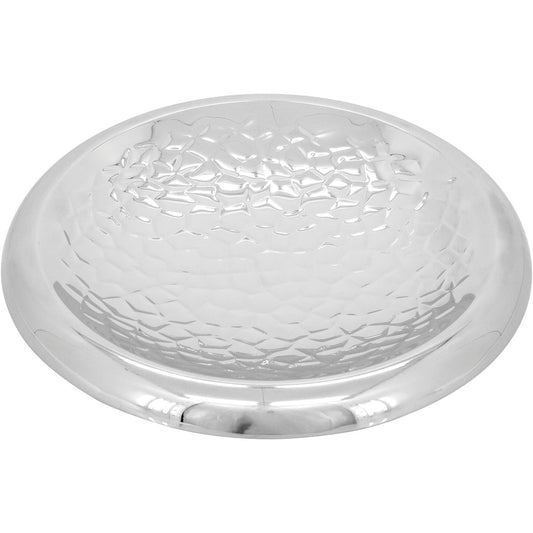 Centro de Mesa Inox Prata Home&Co 6x30x30cm Decorativo