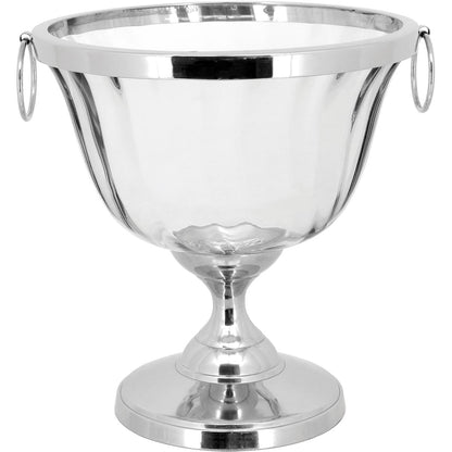 Centro de Mesa em Vidro Transparente Home&Co 20x21cm com Alça