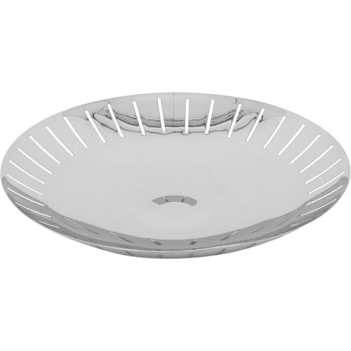 Centro de Mesa Inox Home&Co Lunaria 36x36x6cm Prata Decorativo