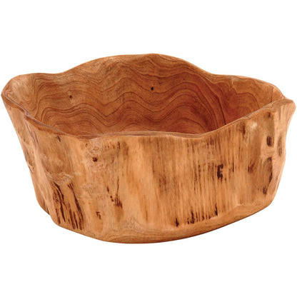 Centro de Mesa de Madeira Natural 10x23x23cm Wood Decorativo