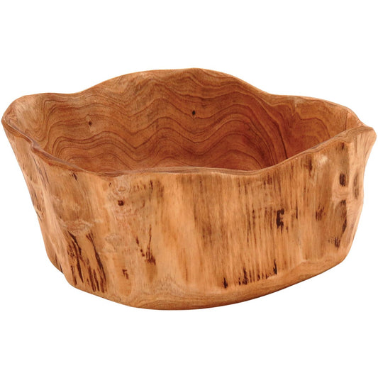 Centro de Mesa de Madeira Natural 10x23x23cm Wood Decorativo