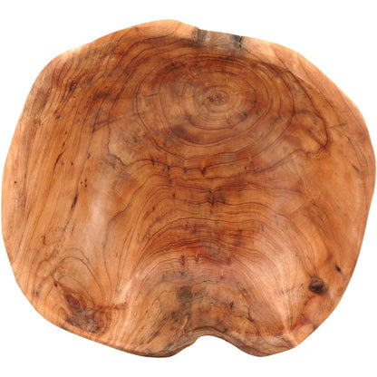 Centro de Mesa de Madeira Natural 10x23x23cm Wood Decorativo