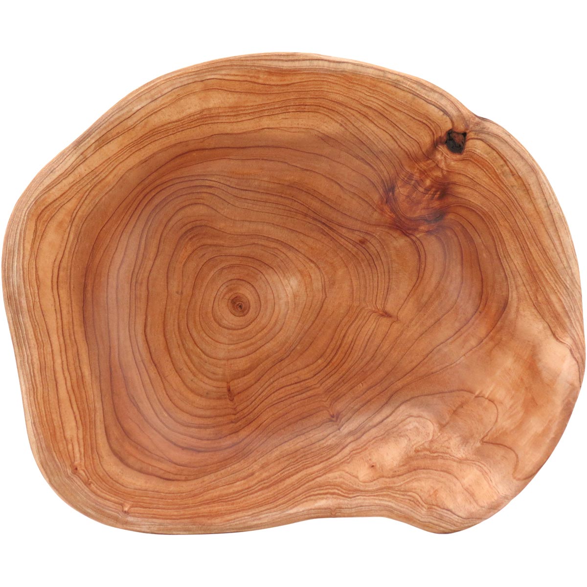 Centro de Mesa de Madeira Natural 10x23x23cm Wood Decorativo
