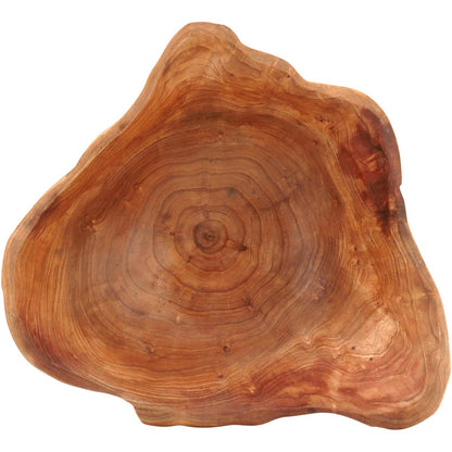 Centro de Mesa de Madeira Natural 10x23x23cm Wood Decorativo