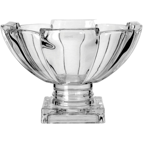 Centro de Mesa Talina Cristal Transparente 18x26cm com Pé de Cristal