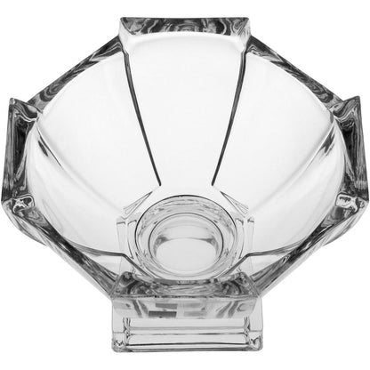 Centro de Mesa Talina Cristal Transparente 18x26cm com Pé de Cristal