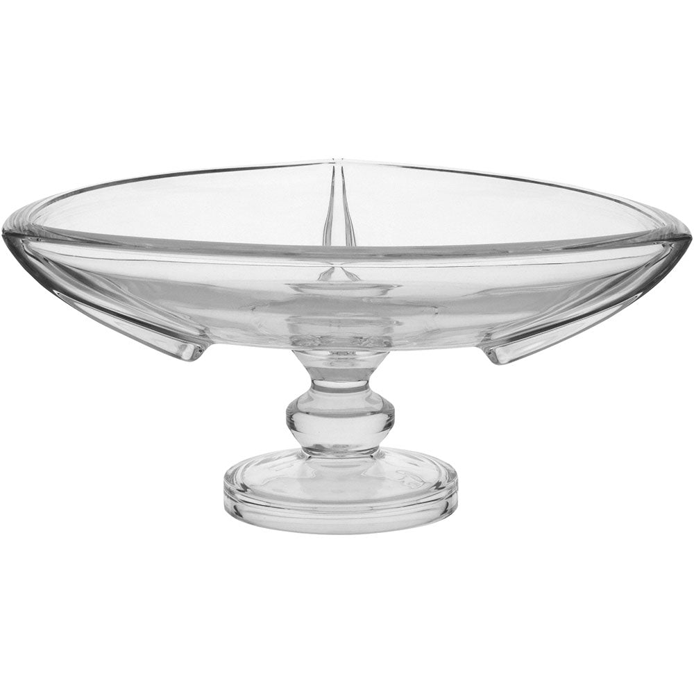 Centro de Mesa Yohana Cristal Transparente 33x16x33cm Decorativo