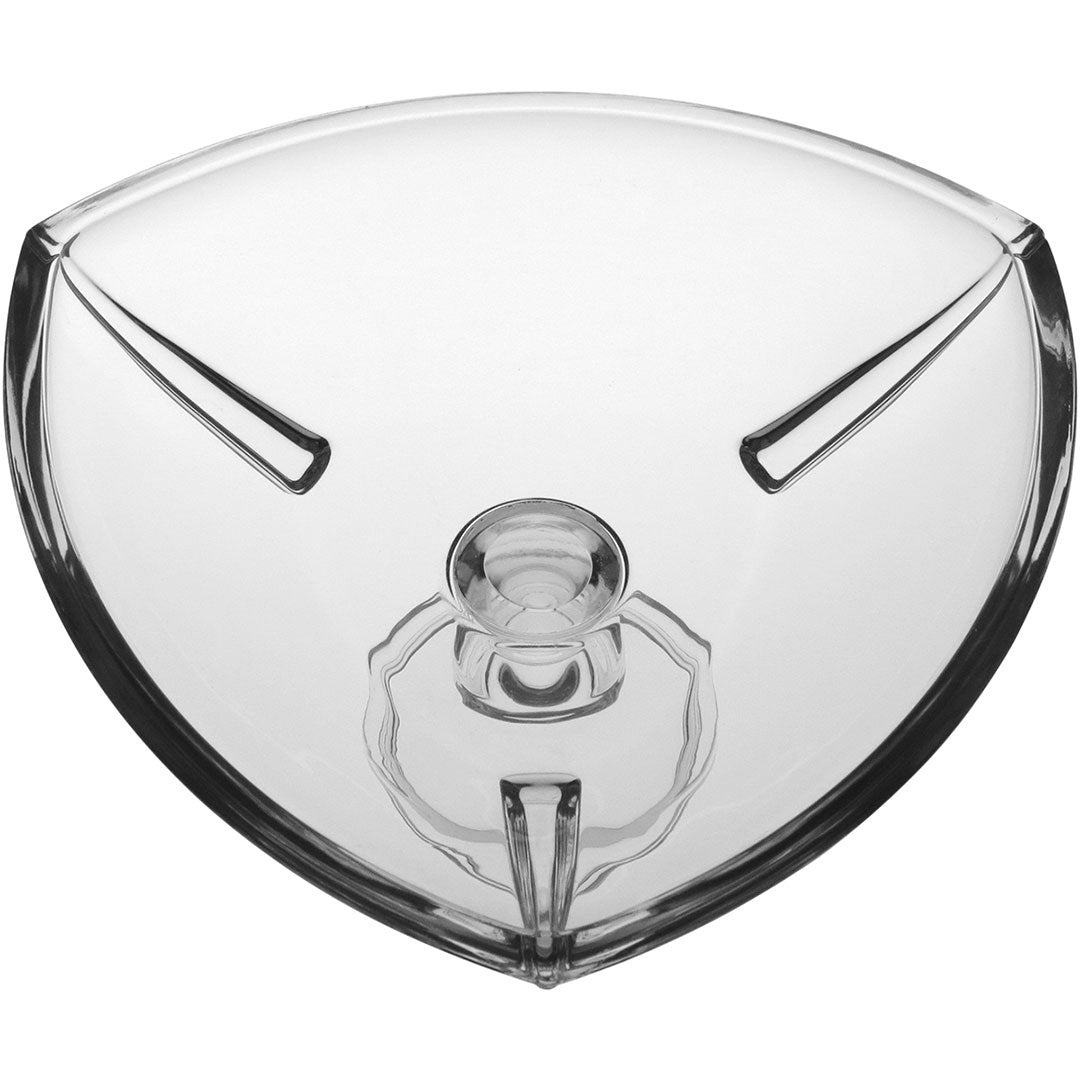 Centro de Mesa Yohana Cristal Transparente 33x16x33cm Decorativo