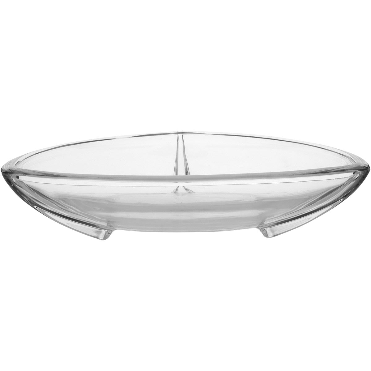 Centro de Mesa Decorativo YOHANNA Cristal Eco Transparente 8x33x33cm