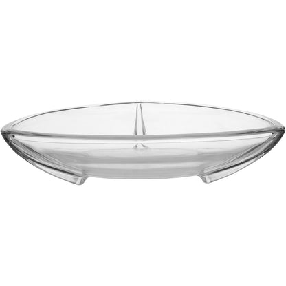 Centro de Mesa Decorativo YOHANNA Cristal Eco Transparente 8x33x33cm