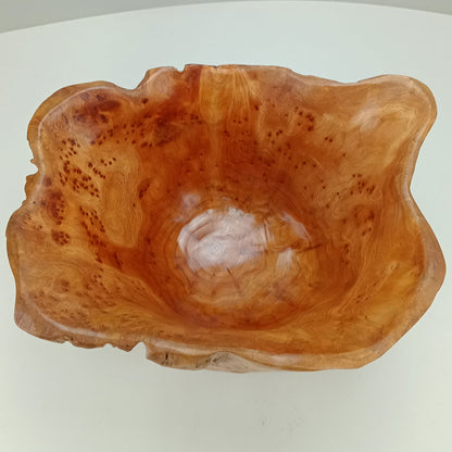 Centro de Mesa Decorativo Wood Madeira Natural 20x28x25cm