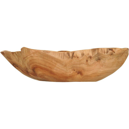 Centro de Mesa Wood Madeira Natural 14x44x40cm Decorativo