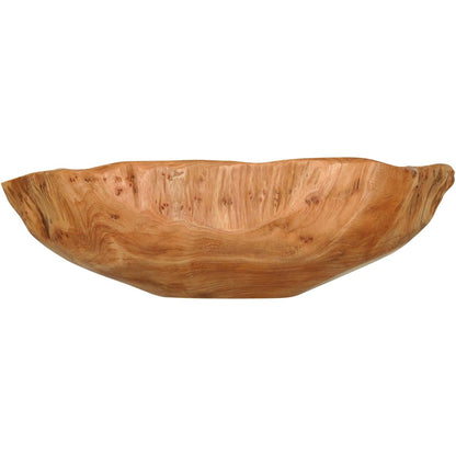 Centro de Mesa Wood Madeira Natural 14x44x40cm Decorativo