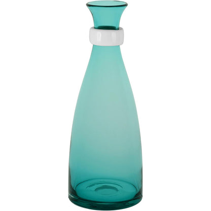 Garrafa Decorativa de Vidro Azul Blume 33x13cm - A prova de Vazamentos