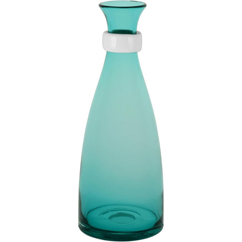 Garrafa Decorativa de Vidro Azul Blume 33x13cm - A prova de Vazamentos