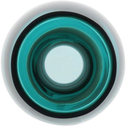 Garrafa Decorativa de Vidro Azul Blume 33x13cm - A prova de Vazamentos