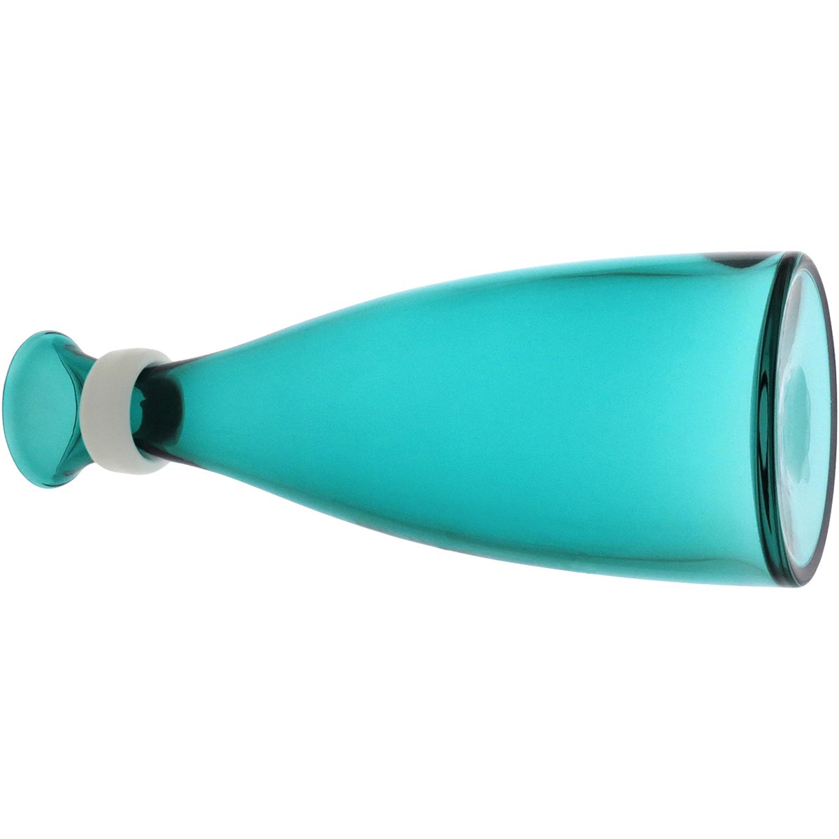 Garrafa Decorativa de Vidro Azul Blume 33x13cm - A prova de Vazamentos