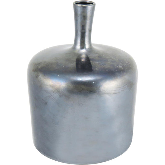 Garrafa Decorativa Cerâmica Cinza Ariel 30x22x22cm