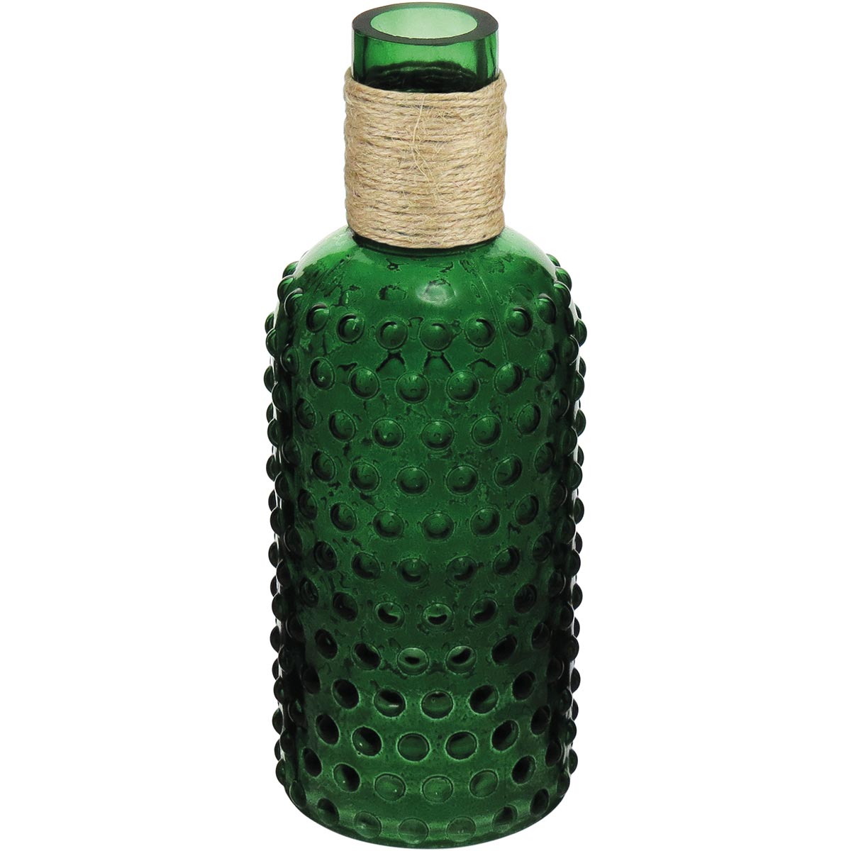 Garrafa Decorativa Verde Dijon em Vidro 26x10cm para Bebidas