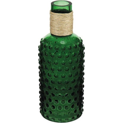 Garrafa Decorativa Verde Dijon em Vidro 26x10cm para Bebidas