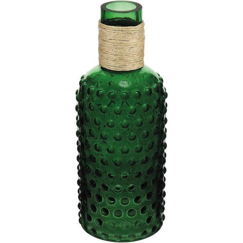 Garrafa Decorativa Verde Dijon em Vidro 26x10cm para Bebidas