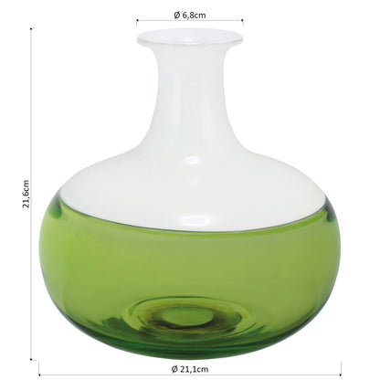 Garrafa Decorativa de Vidro Verde Thyara 21cm - Estilo e Qualidade