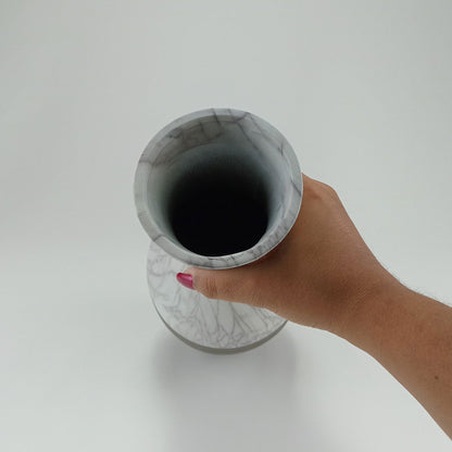 Vaso Cerâmico Cinza 36x14cm Minorca - Decoração Elegante para Ambientes