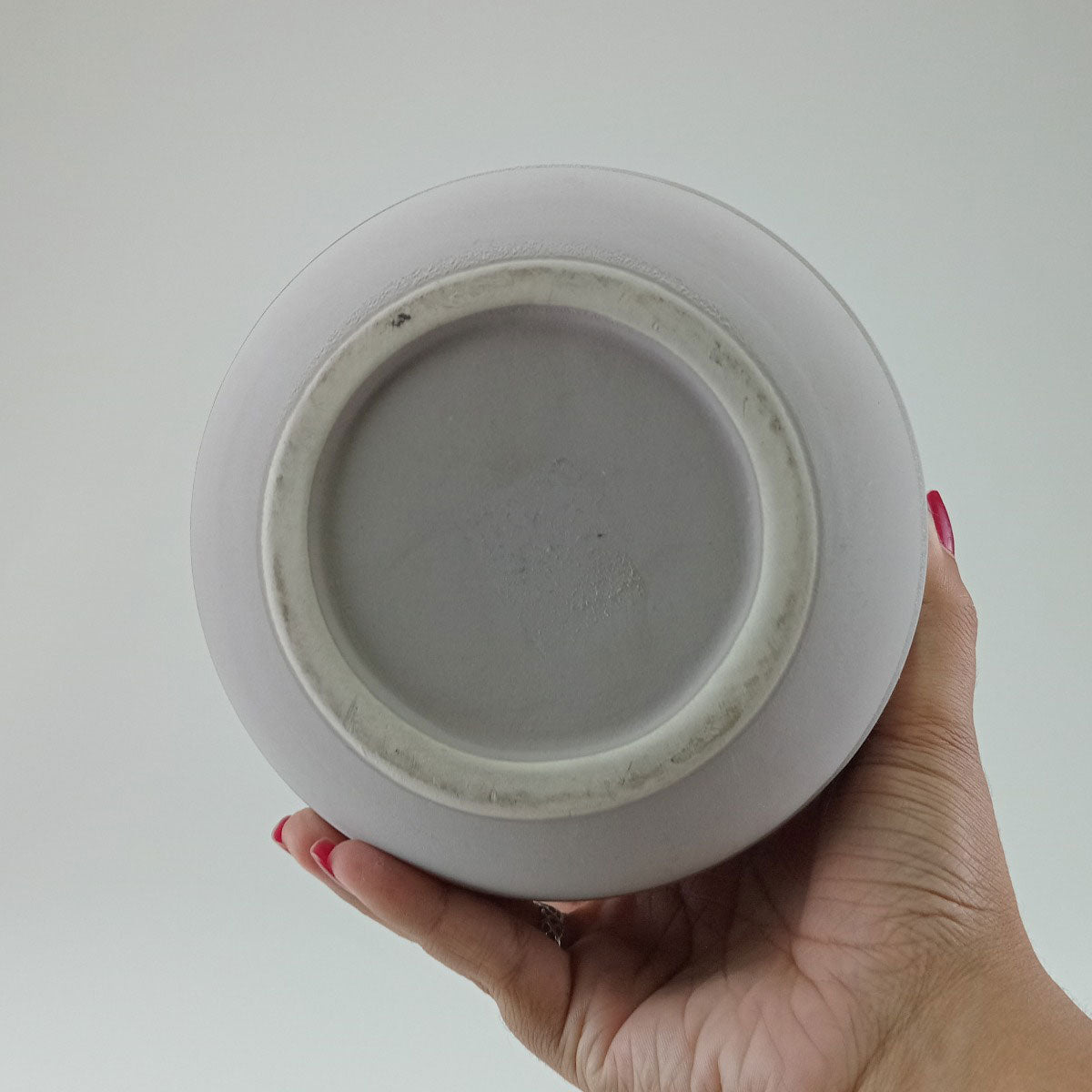 Vaso Decorativo Frith Cerâmica 18x16cm Cinza para Flores e Folhagens