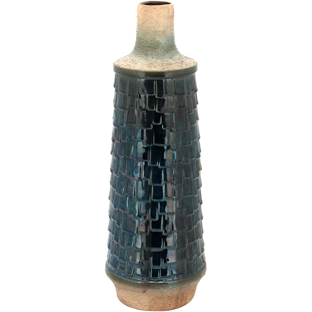 Garrafa Decorativa Cerâmica Azul Home&Co Merlion 72x24x24cm