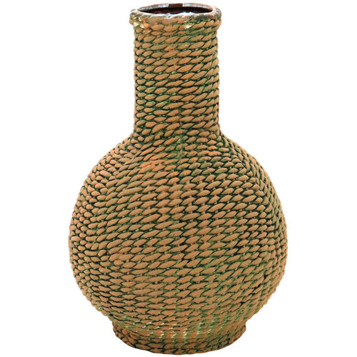 Vaso Sultan Cerâmica 39x26x26cm Verde