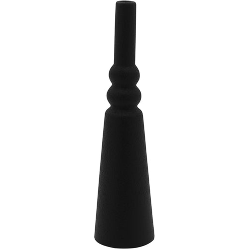 Garrafa Decorativa Galact Cerâmica Preta 29x7x7cm à Prova de Vazamentos