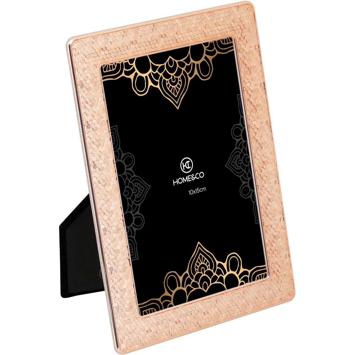 Porta-Retratos Dourado Home&Co Ferrara Metal 10x15 cm 18x13 cm