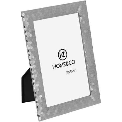 Porta-Retrato Metal Prata 10x15cm Fenice Home&Co 18x12x1cm