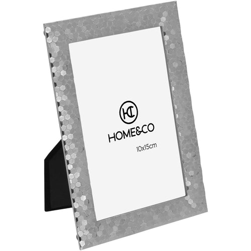 Porta-Retrato Metal Prata 10x15cm Fenice Home&Co 18x12x1cm
