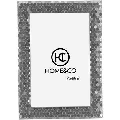 Porta-Retrato Metal Prata 10x15cm Fenice Home&Co 18x12x1cm
