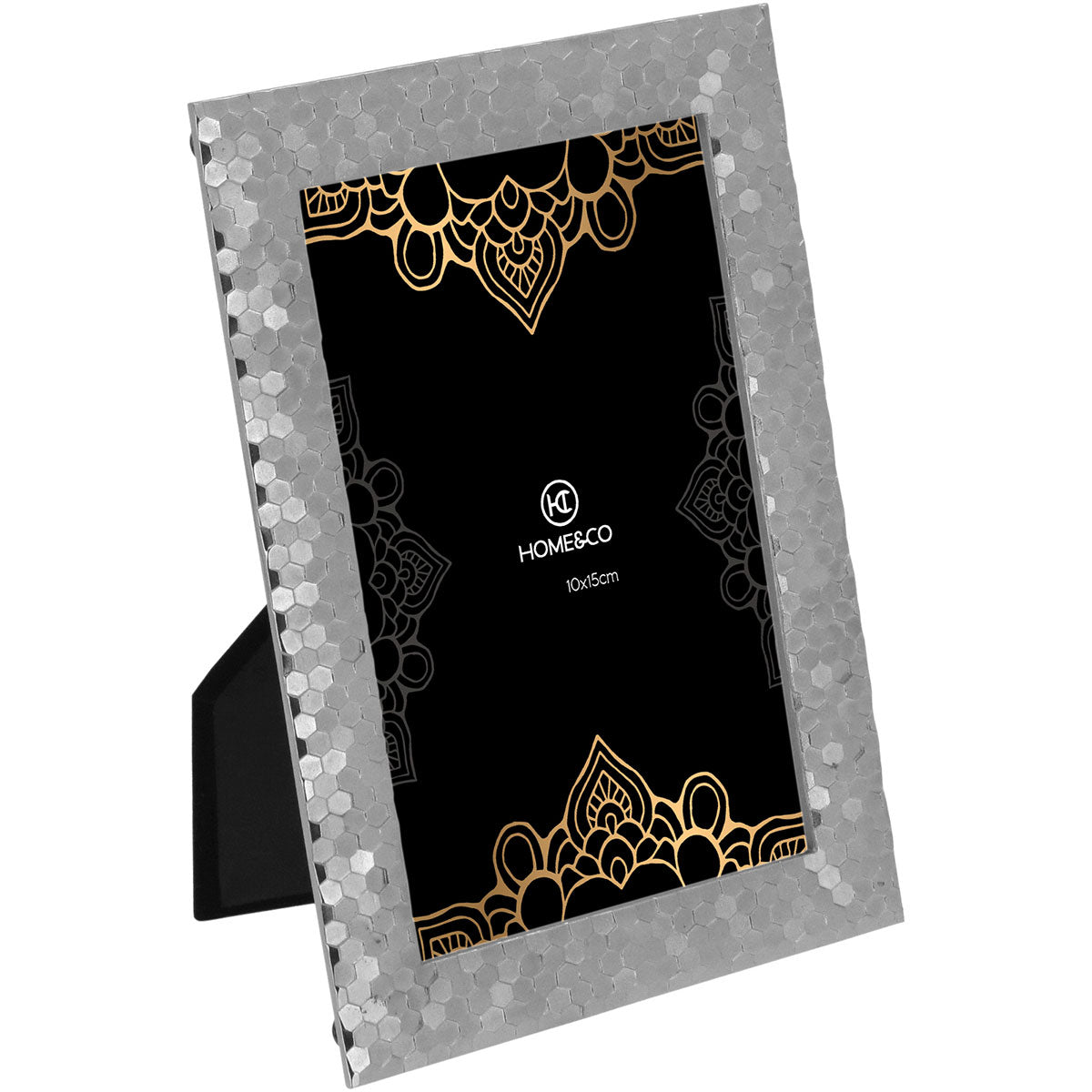 Porta-Retrato Metal Prata 10x15cm Fenice Home&Co 18x12x1cm