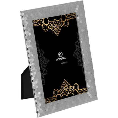 Porta-Retrato Metal Prata 10x15cm Fenice Home&Co 18x12x1cm