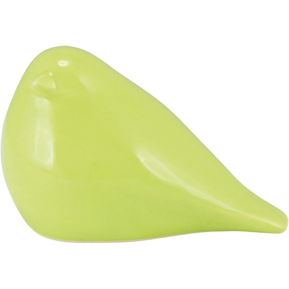 Adorno Cerâmica Verde Pássaro Picci 13cm - Decoração Elegante