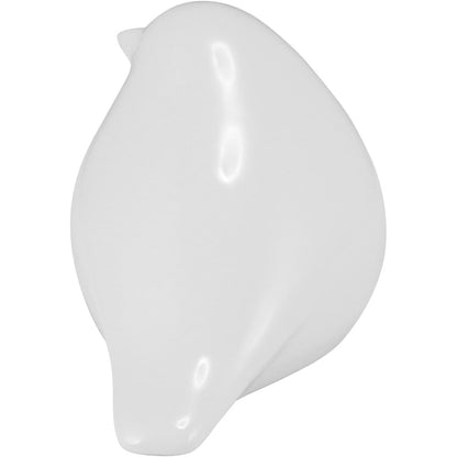 Adorno em Cerâmica Branco Pássaro Picci 9x14 cm Decorativo
