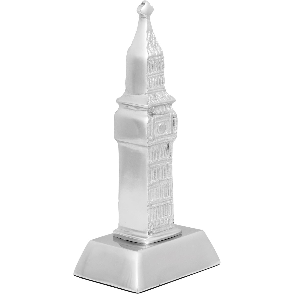 Adorno Decorativo Big Ben Alumínio Prateado 19cm Home&Co